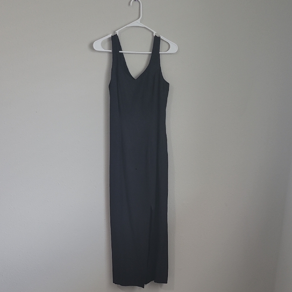 CDC Black V-Neck Maxi Dress
